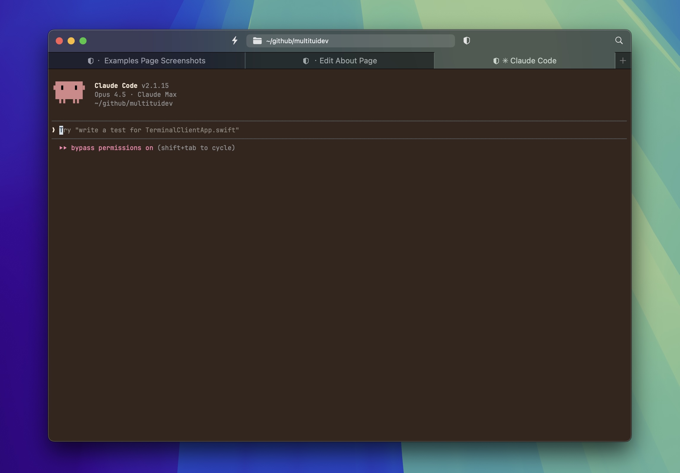 ClaudeCode screenshot